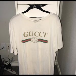 Oversized Gucci Logo shirt